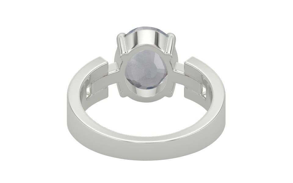 Sterling Silver Ceylon White Sapphire Ring Fine Quality (R8)