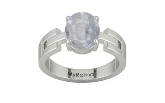 Sterling Silver Ceylon White Sapphire Ring Fine Quality (R8)