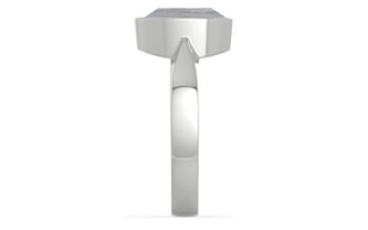 Sterling Silver Ceylon White Sapphire Ring Fine Quality (R9)