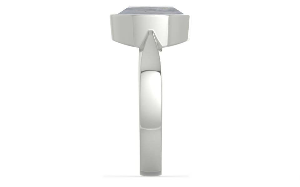 Sterling Silver Ceylon White Sapphire Ring Fine Quality (R9)