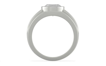 Sterling Silver Ceylon White Sapphire Ring Limited Quality (R1)