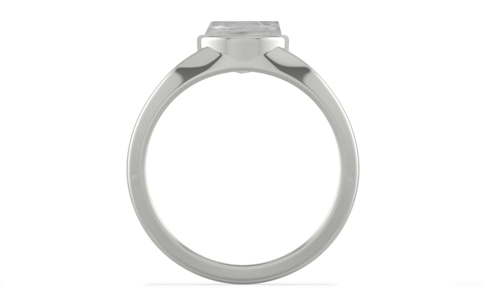 Sterling Silver Ceylon White Sapphire Ring Limited Quality (R10)