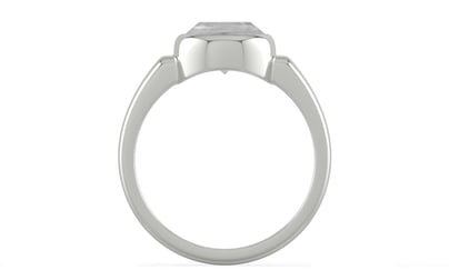 Sterling Silver Ceylon White Sapphire Ring Limited Quality (R6)