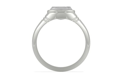 Sterling Silver Ceylon White Sapphire Ring Limited Quality (R7)