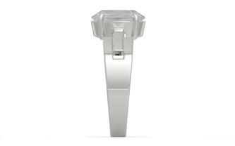 Sterling Silver Ceylon White Sapphire Ring Limited Quality (R8)