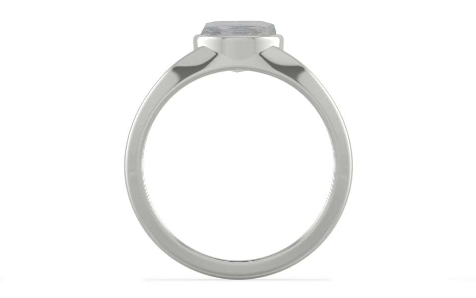 Sterling Silver Ceylon White Sapphire Ring Prime Quality (R10)