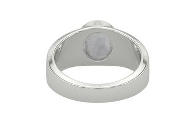 Sterling Silver Ceylon White Sapphire Ring Prime Quality (R10)