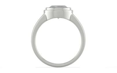 Sterling Silver Ceylon White Sapphire Ring Prime Quality (R3)