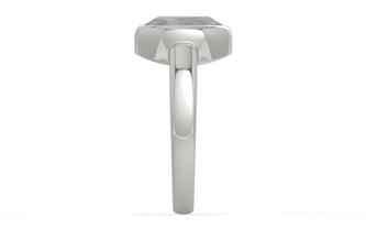 Sterling Silver Ceylon White Sapphire Ring Prime Quality (R6)