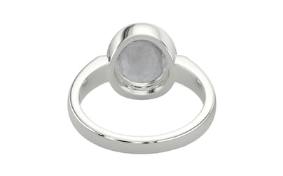Sterling Silver Ceylon White Sapphire Ring Prime Quality (R6)