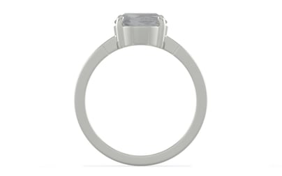 Sterling Silver Ceylon White Sapphire Ring Prime Quality (R8)