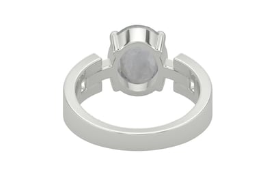Sterling Silver Ceylon White Sapphire Ring Prime Quality (R8)