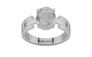 Sterling Silver Ceylon White Sapphire Ring Prime Quality (R8)