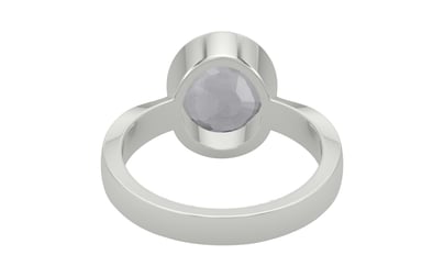Sterling Silver Ceylon White Sapphire Ring Prime Quality (R9)