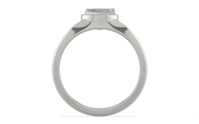 Sterling Silver Ceylon White Sapphire Ring Rare Quality (R10)