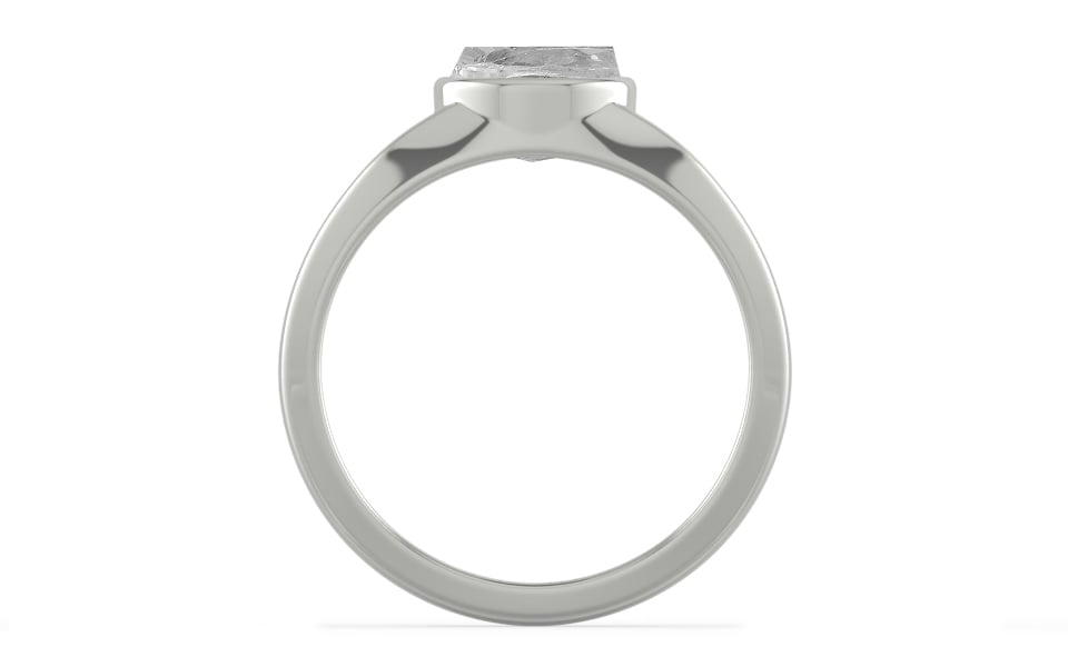 Sterling Silver Ceylon White Sapphire Ring Rare Quality (R10)