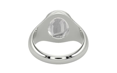 Sterling Silver Ceylon White Sapphire Ring Rare Quality (R7)