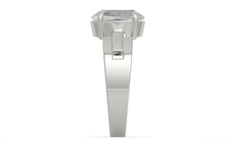 Sterling Silver Ceylon White Sapphire Ring Rare Quality (R8)