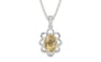 Sterling Silver Ceylon Yellow Sapphire Pendant Fine Quality (P3)