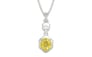 Sterling Silver Ceylon Yellow Sapphire Pendant Limited Quality (P6)