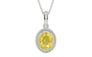 Sterling Silver Ceylon Yellow Sapphire Pendant Limited Quality (P7)