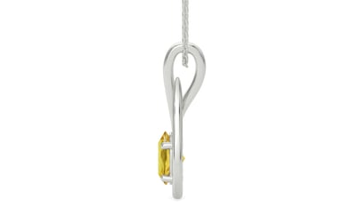 Sterling Silver Ceylon Yellow Sapphire Pendant Limited Quality (P9)