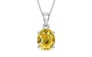 Sterling Silver Ceylon Yellow Sapphire Pendant Rare Quality (P10)