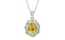 Sterling Silver Ceylon Yellow Sapphire Pendant Rare Quality (P5)