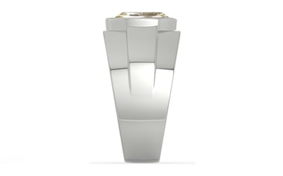 Sterling Silver Ceylon Yellow Sapphire Ring Fine Quality (R1)