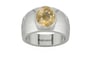Sterling Silver Ceylon Yellow Sapphire Ring Fine Quality (R1)