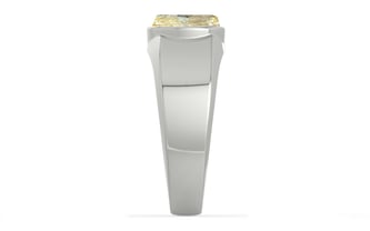 Sterling Silver Ceylon Yellow Sapphire Ring Fine Quality (R10)