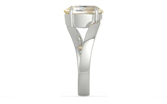 Sterling Silver Ceylon Yellow Sapphire Ring Fine Quality (R2)