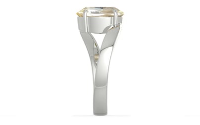 Sterling Silver Ceylon Yellow Sapphire Ring Fine Quality (R2)