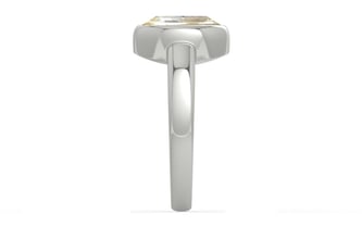 Sterling Silver Ceylon Yellow Sapphire Ring Fine Quality (R6)