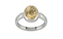 Sterling Silver Ceylon Yellow Sapphire Ring Fine Quality (R6)