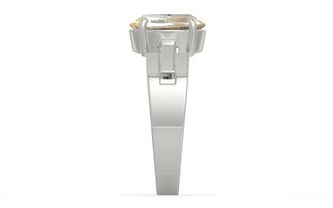 Sterling Silver Ceylon Yellow Sapphire Ring Fine Quality (R8)