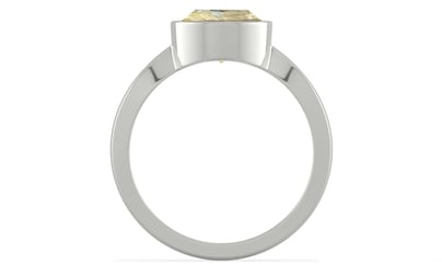 Sterling Silver Ceylon Yellow Sapphire Ring Fine Quality (R9)