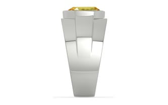 Sterling Silver Ceylon Yellow Sapphire Ring Limited Quality (R1)