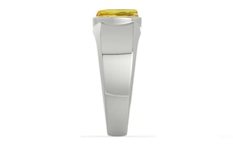 Sterling Silver Ceylon Yellow Sapphire Ring Limited Quality (R10)