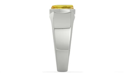 Sterling Silver Ceylon Yellow Sapphire Ring Limited Quality (R10)