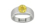 Sterling Silver Ceylon Yellow Sapphire Ring Limited Quality (R10)