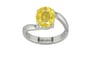 Sterling Silver Ceylon Yellow Sapphire Ring Limited Quality (R2)