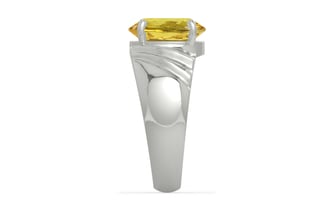 Sterling Silver Ceylon Yellow Sapphire Ring Limited Quality (R4)