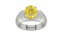 Sterling Silver Ceylon Yellow Sapphire Ring Limited Quality (R4)