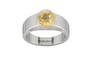 Sterling Silver Ceylon Yellow Sapphire Ring Prime Quality (R10)