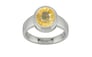 Sterling Silver Ceylon Yellow Sapphire Ring Prime Quality (R3)