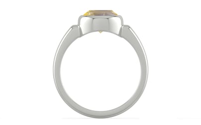 Sterling Silver Ceylon Yellow Sapphire Ring Prime Quality (R6)