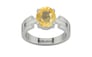 Sterling Silver Ceylon Yellow Sapphire Ring Prime Quality (R8)