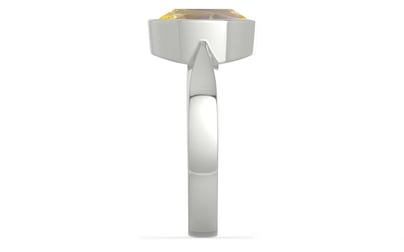 Sterling Silver Ceylon Yellow Sapphire Ring Prime Quality (R9)