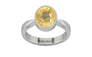 Sterling Silver Ceylon Yellow Sapphire Ring Prime Quality (R9)